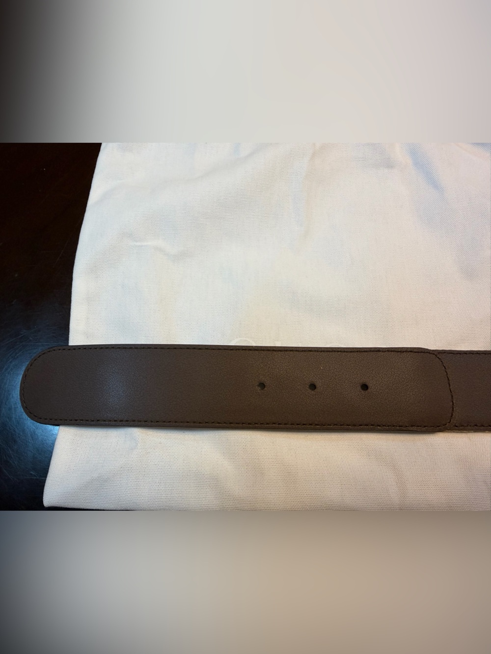 New Gucci GG Supreme Jumbo Logo Belt Brown Size 46 / 115 cm Fits Waist 42 - 46 - Picture 6 of 13
